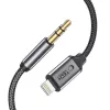 TECH-PROTECT UltraBoost Lightning to AUX Mini Jack 3.5mm laidas 100cm juodas