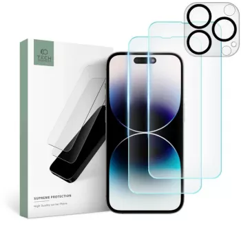 TECH-PROTECT Supreme Set Grūdinto stiklo apsauga Apple iPhone 14 Pro Max, Skaidri
