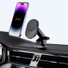 TECH-PROTECT MM15W-V1 Magnetinis MagSafe laikiklis ant prietaisų skydelio ir ventiliacijos grotelių su belaidžiu įkrovikliu 15W juodas