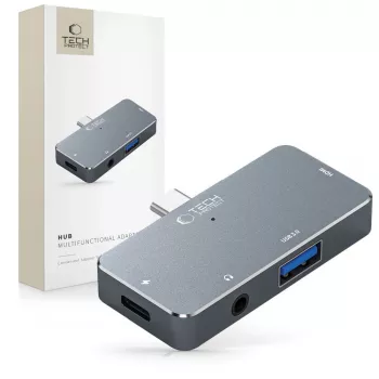 TECH-PROTECT V6-HUB Adapter 4in1 Grey