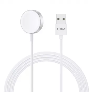TECH-PROTECT ULTRABOOST Magnetic Charging Cable 120cm Apple Watch White