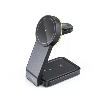 TECH-PROTECT QI15W-A28 3IN1 Magnetic MagSafe Wireless Charger Black