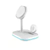 TECH-PROTECT QI15W-A27 3IN1 Magnetic MagSafe Wireless Charger White