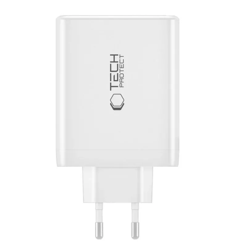 Tech-Protect NC100W-GAN 4-PORT Black GaN Wall Charger 100W USB-C