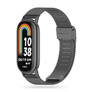 TECH-PROTECT Milanese Loop apyrankė, skirta Xiaomi Smart Band 8 / 9 / NFC - juoda