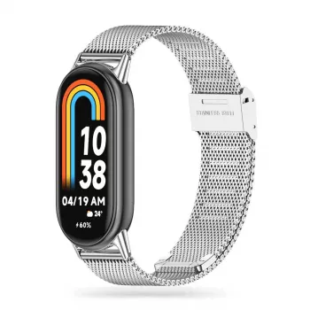 TECH-PROTECT „Milanese“ apyrankė, skirta „Xiaomi Smart Band 8 / 9 / NFC“ – sidabrinė