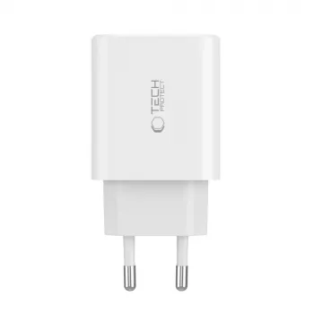 Tech-Protect NC30W 3-Port USB-C & USB-A Wall Charger 30W White