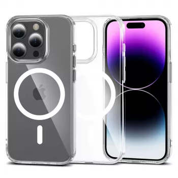 Tech-Proteckt Flexair Hybrid MagSafe Case for Apple iPhone 15 Pro Max, Clear