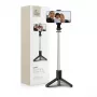 Tech-Protect L02S Selfie Stick Tripod su Bluetooth nuotolinio valdymo pulteliu, juodas