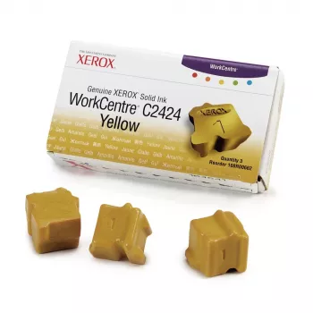Xerox Genuine Solid Ink Stick Yellow 3-Pack (3400 Pages) 108R00662