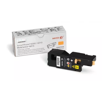 Xerox 106R01629 Originalus geltonos spalvos tonerio kasetė, skirta Phaser 6000, 6010, 6010N; WorkCentre 6015B, 6015N, 6015NI, 6015V_BC, 6015V_NIC