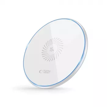 TECH-PROTECT QI15W-C1 belaidis įkroviklis 15W baltas