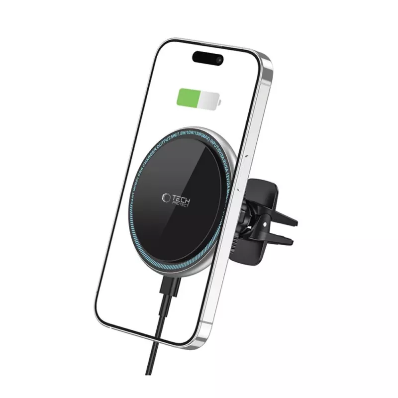 TECH-PROTECT A2 Magnetic MagSafe Vent Car Mount Wireless Charger 15W Juoda