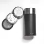Microplane Universal Mill - Black/Clear Rotary Grater for Hard Cheeses, Chocolate, Nuts, Spices