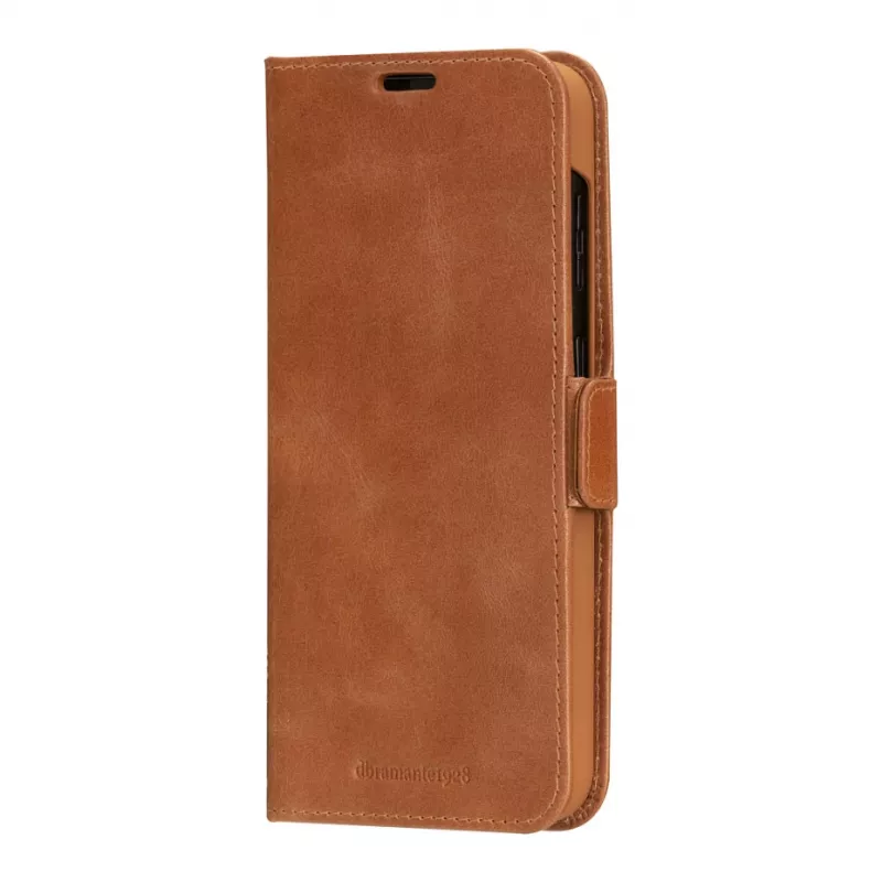 dbramante1928 Copenhagen Flip Case, skirta Samsung Galaxy A54 – natūralios odos dėklas, šviesiai ruda