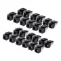 StarTech.com Cat6 Keystone Jack 24 rinkinys, RJ45 Ethernet Kiystone Jungtis, UTP Cat6 Sieninis Lizdas, 90 laipsnių 110 Punch Down, Juoda, 10GBase-T