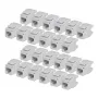 StarTech.com Cat6 Keystone Jack 24 rinkinys, RJ45 Ethernet Keystone Coupler, UTP Cat6 sieninis lizdas, 180 laipsnių 110 Punch Down, baltas
