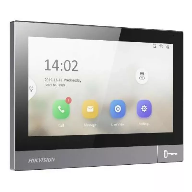 Hikvision DS-KH8381-TE1 IP vaizdo domofono vidaus monitorius su 7 colių liečiamu ekranu