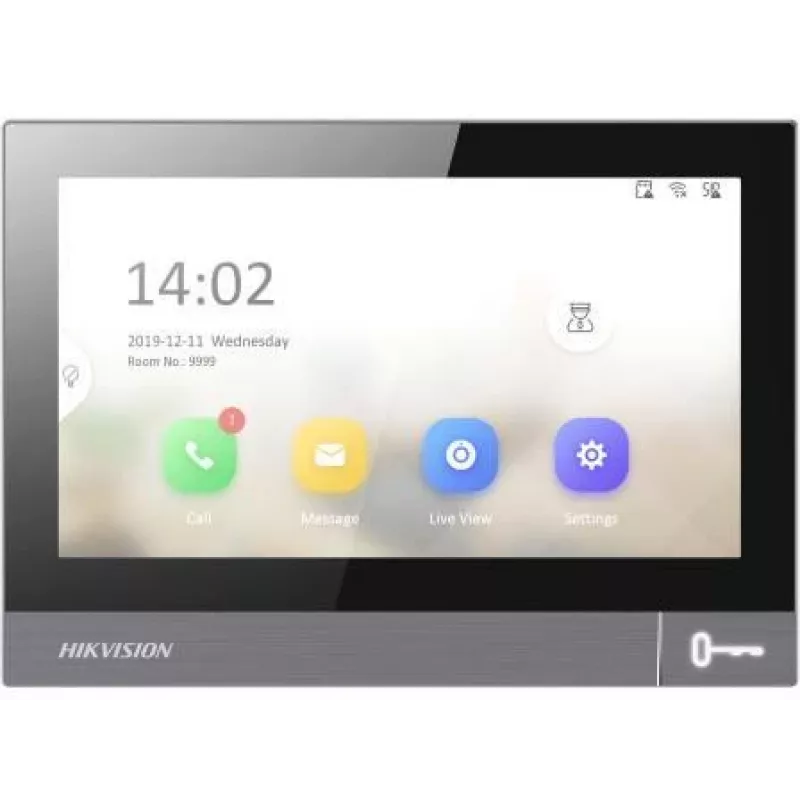 Hikvision DS-KH8381-TE1 IP vaizdo domofono vidaus monitorius su 7 colių liečiamu ekranu