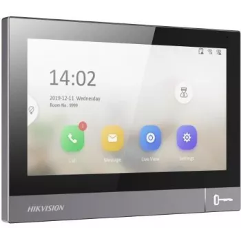 Hikvision DS-KH8381-TE1 IP vaizdo domofono vidaus monitorius su 7 colių liečiamu ekranu