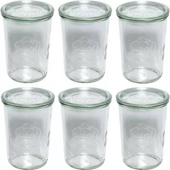 WECK Stiklainių rinkinys Mold Jar 850ml 6 vnt.