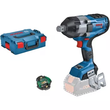 BOSCH Professional BITURBO GDS 18V-1050 HC belaidis smūginis veržliaraktis, 3/4 inch kvadratinis kotas, 18V, Solo (Mėlyna/Juoda, Bluetooth, L-BOXX)