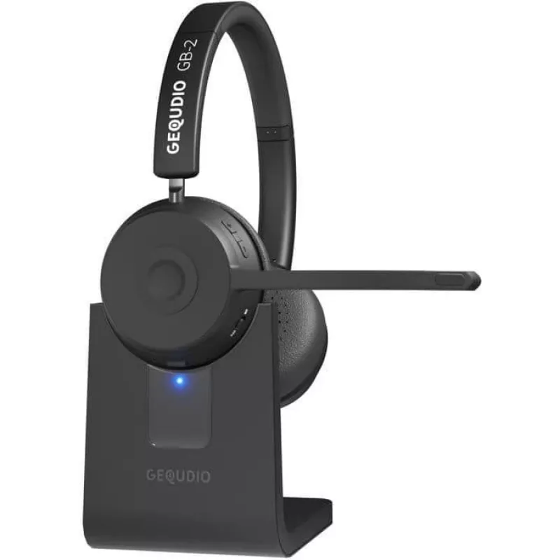 GEQUDIO Bluetooth Headset GB-2 su įkrovimo stotele - Ausinės