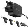 J5CREATE 67W GaN PD USB-C Mini Charger su 3 DC jungtimis