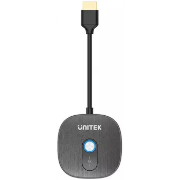 Unitek Papildomas belaidis HDMI imtuvas V1711A siųstuvui, juodas