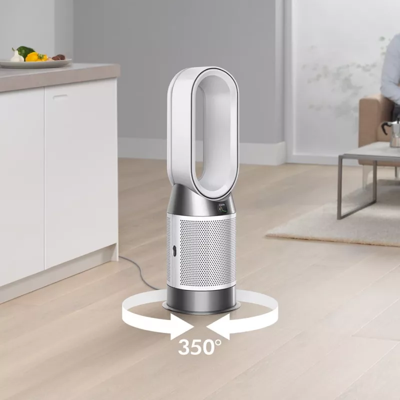Dyson Purifier Hot+Cool HP1 Oro Valytuvas, Šildytuvas ir Ventiliatorius, 27 m², 61,4 dB, Balta/Auksinė