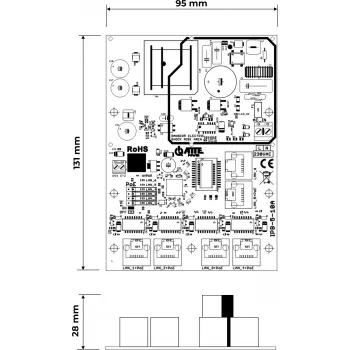 ATTE IPB-5-10A-OF 6-Port PoE Switch su integruotu maitinimo šaltiniu