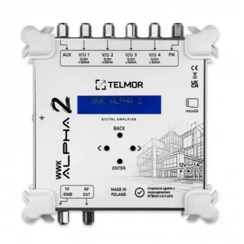 TELMOR WWK-ALPHA-2 Skaitmeninis kanalinis stiprintuvas
