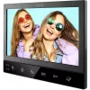Eura VDP-80C5 Dviejų šeimų vaizdo domofonų sistema, juoda, 2x 7 inch LCD, FHD, 2 įėjimai, 1080p kamera, RFID skaitytuvas, montavimas ant paviršiaus