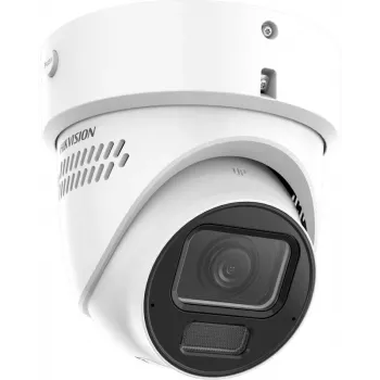 Hikvision DS-2CD2H123G2-LIZS2UY/SL(2.8-12mm)/O-STD 2MP AcuSense Turret IP Camera su blykste ir garsiniu įspėjimu