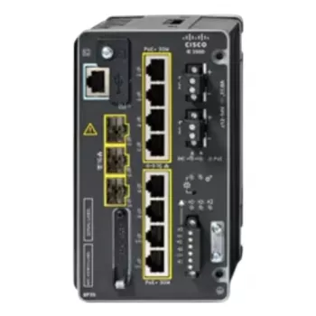 CISCO IE-3500-8P3S-A Pramoninis valdomas jungiklis, 8 GE PoE+ ir 3 GE SFP moduliniai prievadai
