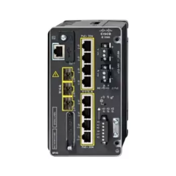 CISCO IE-3500-8P3S-A Pramoninis valdomas jungiklis, 8 GE PoE+ ir 3 GE SFP moduliniai prievadai