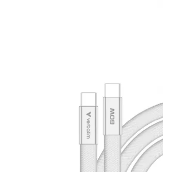 Verbatim Sync & Charge USB-C į USB-C 60W 120cm Baltas
