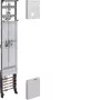 Hager universZ Complete Meter Panel 1350mm 1 Meter Position 1 Reserve Position NRW/SH/MV/NI