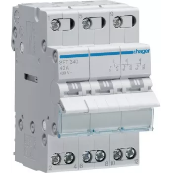 Hager SFT340 Modulinis perjungiklis I-0-II 3P 40A 400V AC