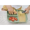 Beaba 3-Compartment Suction Plate Sage Green