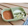 Beaba 3-Compartment Suction Plate Sage Green