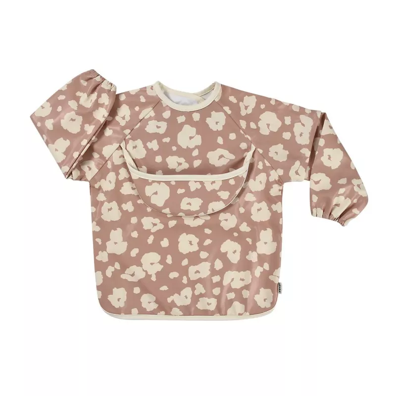 Beaba 2-in-1 Bib with Detachable Long Sleeves Savannah Bloom