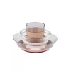 Beaba Duralex Tempered Glass Dinner Set with Suction Bases Cotton Candy