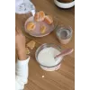Beaba Duralex Tempered Glass Dinner Set with Suction Bases Cotton Candy