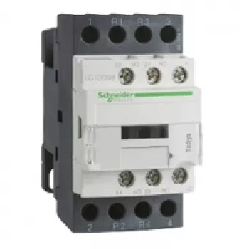 APC Schneider Electric LC1D128P7 TeSys D kontaktorius, 3 poliai, 12 A, 230 V AC, 1 NO + 1 NC pagalbiniai kontaktai