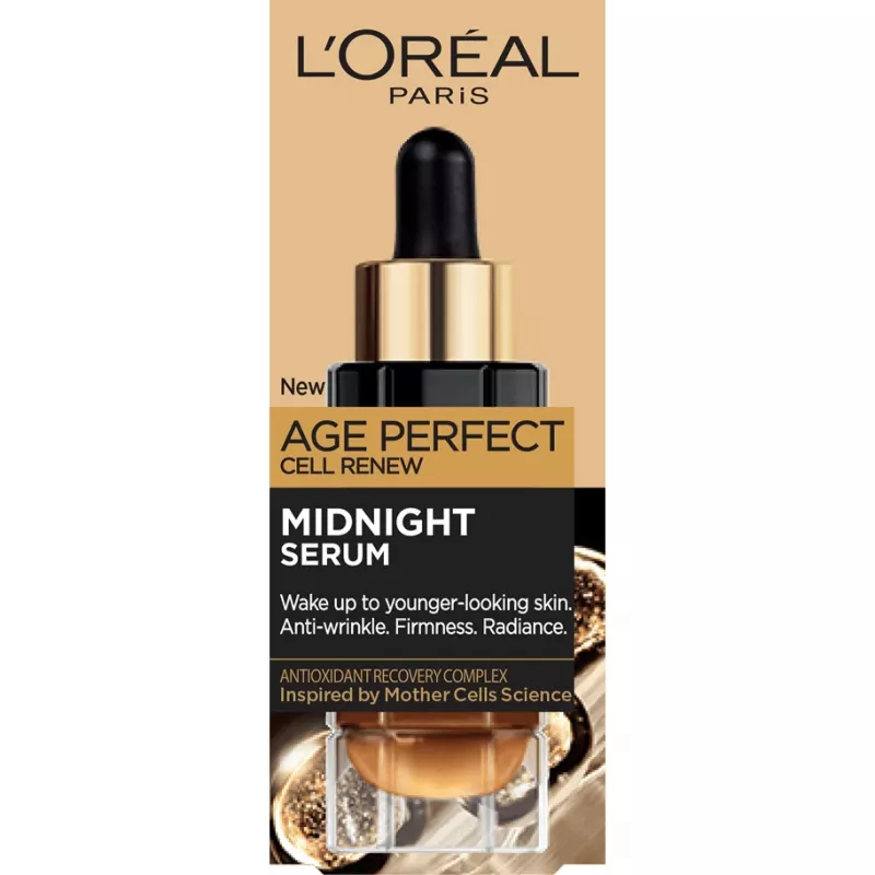 L'Oreal Age Perfect Cell Renew Midnight Serum serumas nuo raukšlių 30 ml