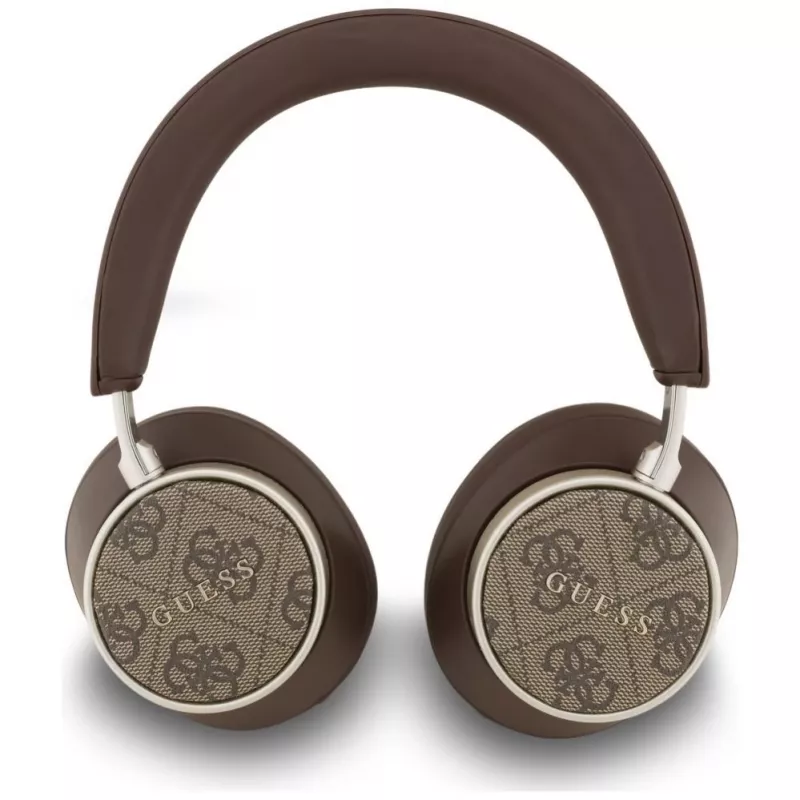 Guess Bluetooth 4G Classic Logo belaidės ausinės ant ausų – ruda