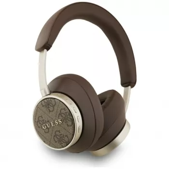 Guess Bluetooth 4G Classic Logo belaidės ausinės ant ausų – ruda