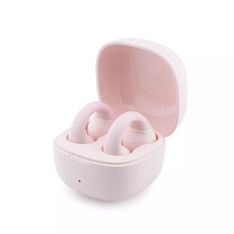 GUESS Mini Classic Open-Ear belaidės ausinės rožinės spalvos