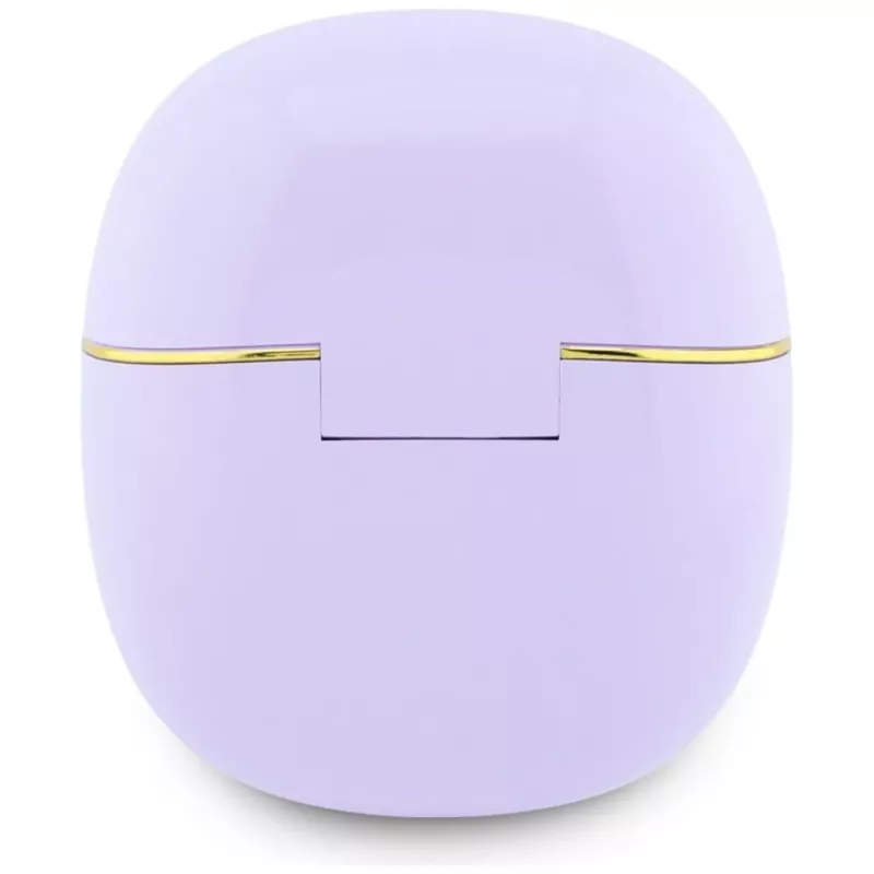 GUESS Glossy Gold Line Classic TWS Earbuds - Violetiniai